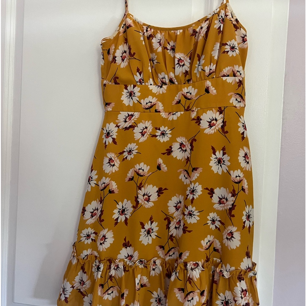 Yellow flower dress from city studio